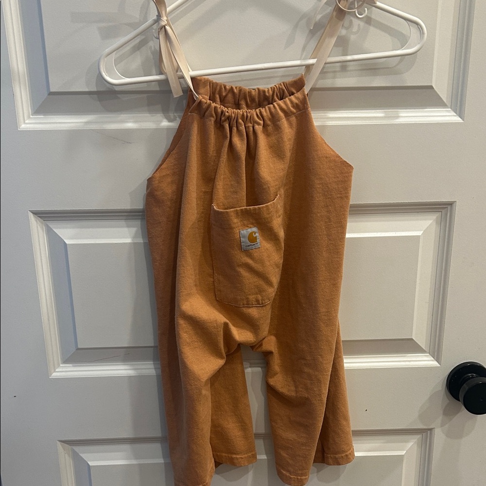 Carhartt Upcycled Kids orange Overalls